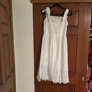 J.O.A. White Eyelet Kids Dress